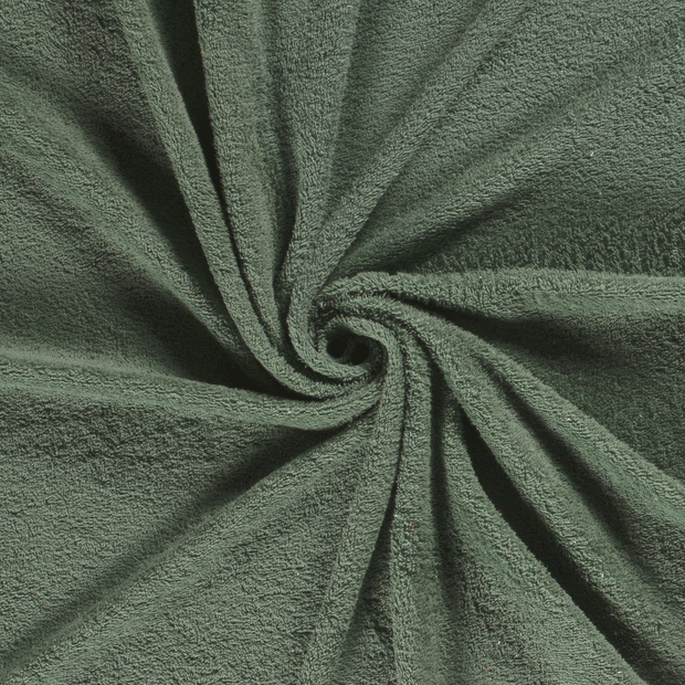 Terry Towelling fabric Dark Mint 
