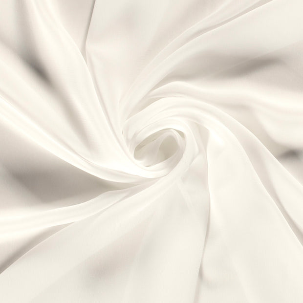 Chiffon fabrik Uni Wollweiß