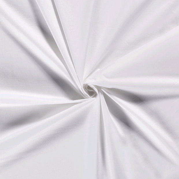 Algodón Popelina Stretch tela Blanco óptico 