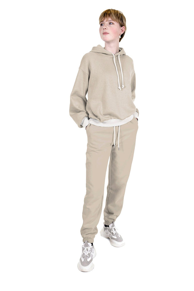Jogging tela Unicolor Beis