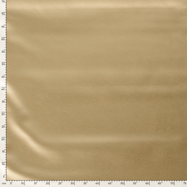 Imitation cuir tissu Unicolore Doré