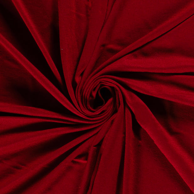 Viscose Jersey fabric Unicolour Dark Red