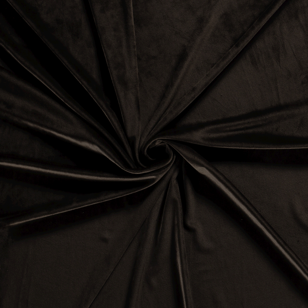 Terciopelo tela Marrón oscuro 