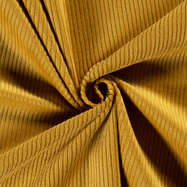 Velours Côtelé 4.5w tissu Unicolore Ocre