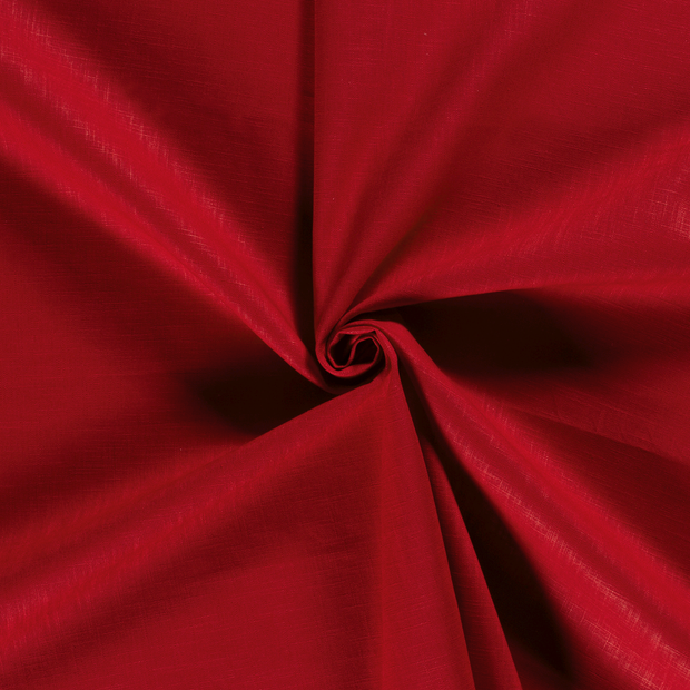 Linen fabric Red