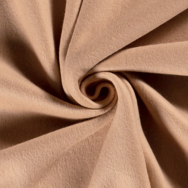 Cotton Fleece fabric Unicolour Nutmeg