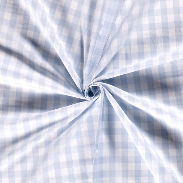 Cotton Poplin Yarn Dyed fabric Baby Blue 