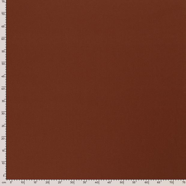Gabardine fabric Unicolour Brique