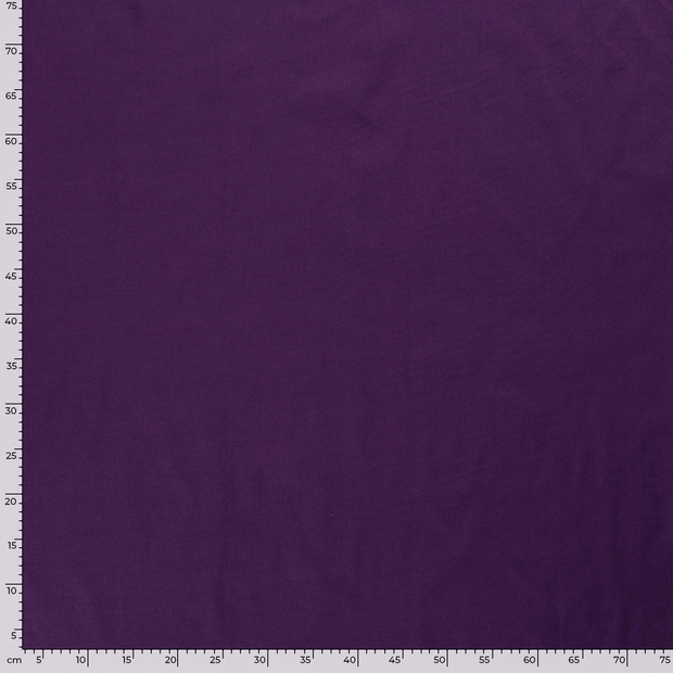 Voile fabrik Uni Aubergine