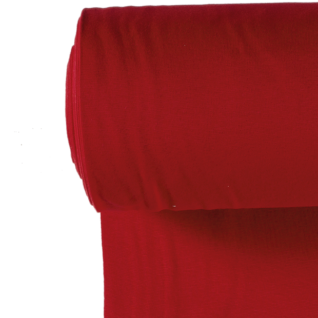 Cuff fabric Unicolour Red