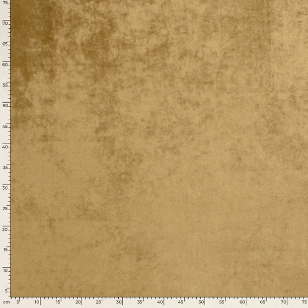 Velvet fabric Unicolour Oker