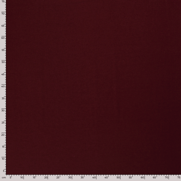 Bamboo Jersey fabric Unicolour Bordeaux