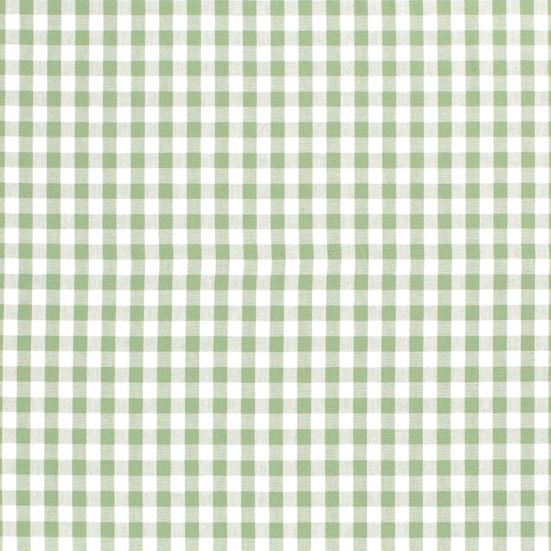 Cotton Poplin fabric Checks Mint