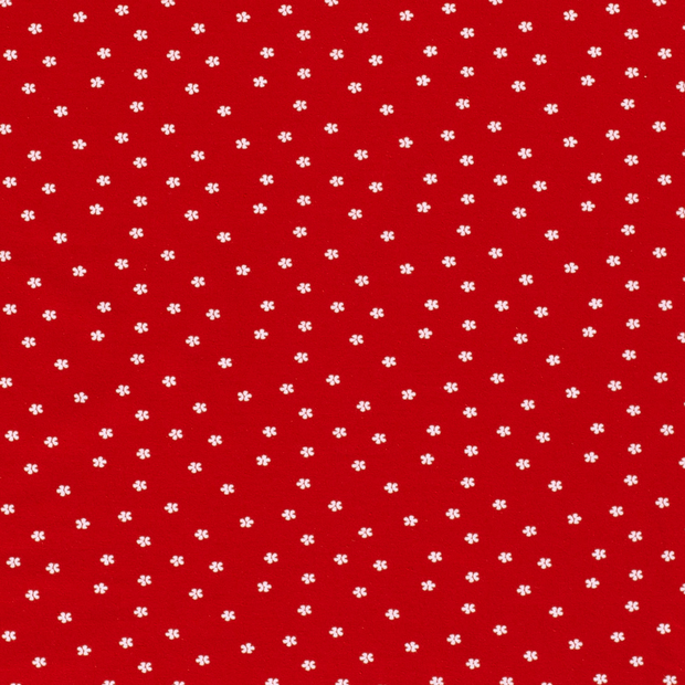 Baumwolle Jersey fabrik Blumen Rot