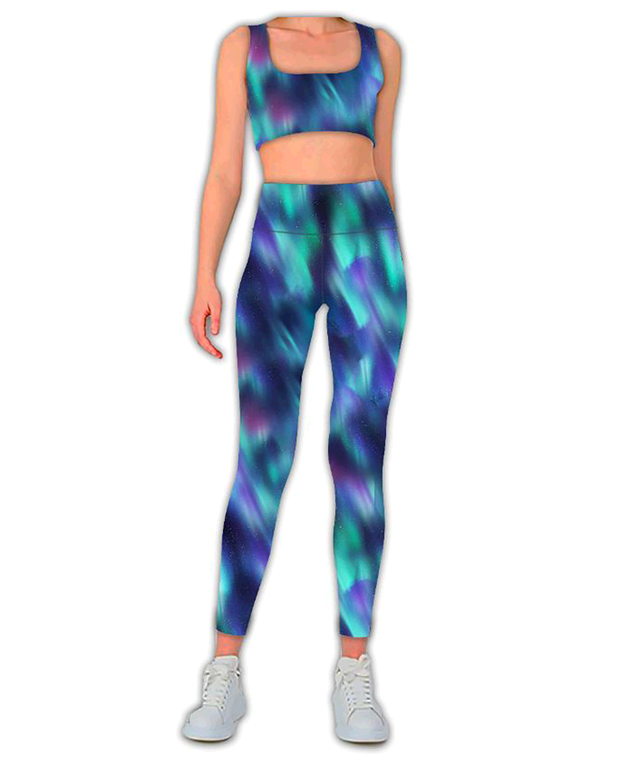 Sportswear Jersey fabric Abstract Mint