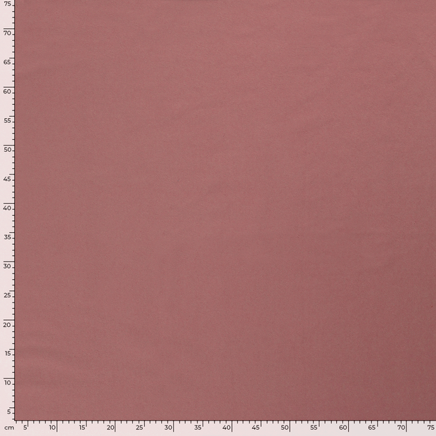 French Terry GOTS tissu Unicolore Vieux rose