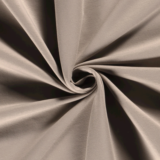 French Terry GOTS tissu Unicolore Beige