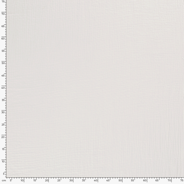 Muslin Triple Layer fabric Unicolour Off White