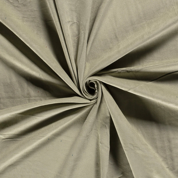 Needlecord Stretch 16w fabric Olive Green