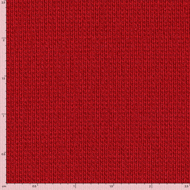 Punta di Roma fabric Unicolour Red