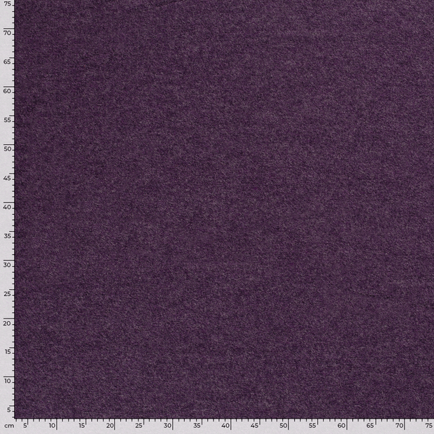 Wool Boucle fabric Unicolour Purple