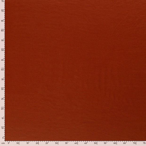 Punta di Roma fabric Unicolour Brique