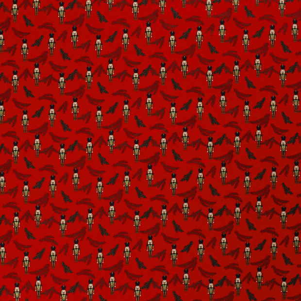 Cotton Poplin fabric Red
