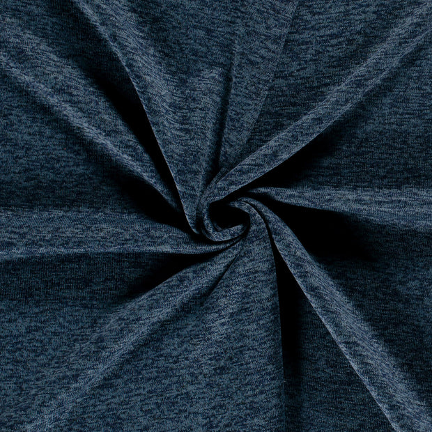 Jogging fabric Steel Blue brushed 