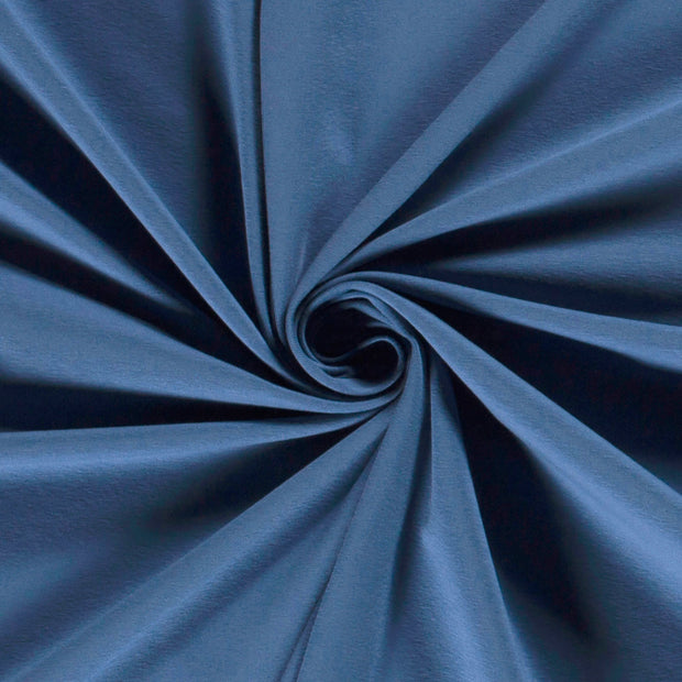 Cotton Jersey fabric Unicolour Indigo