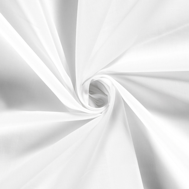 Voile tissu Unicolore Blanc optique