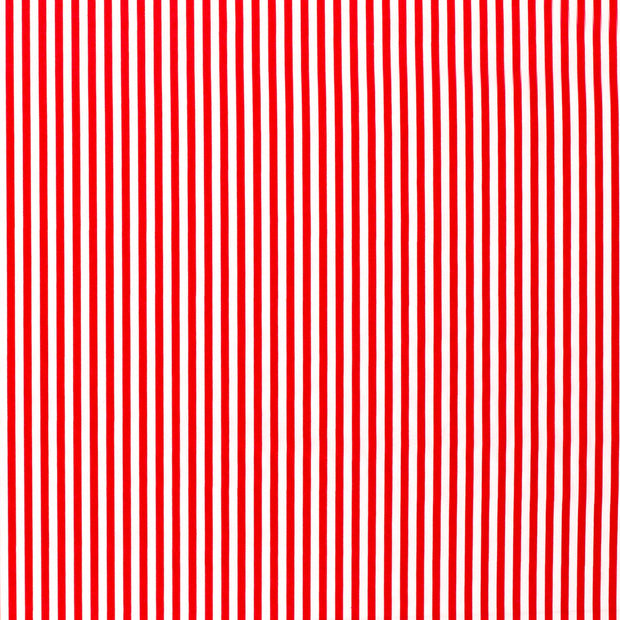 Algodón Popelina tela Rayas Rojo