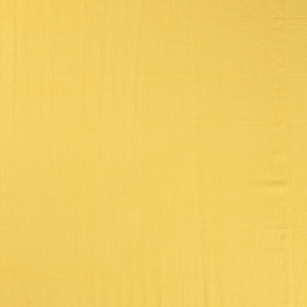Viscose Lin Chaine et Trame tissu Jaune mat 