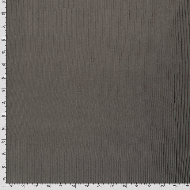 Rib Jersey fabric Unicolour Dark Grey