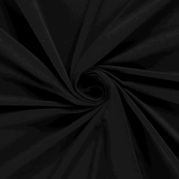 Jersey de Bambou tissu Unicolore Noir
