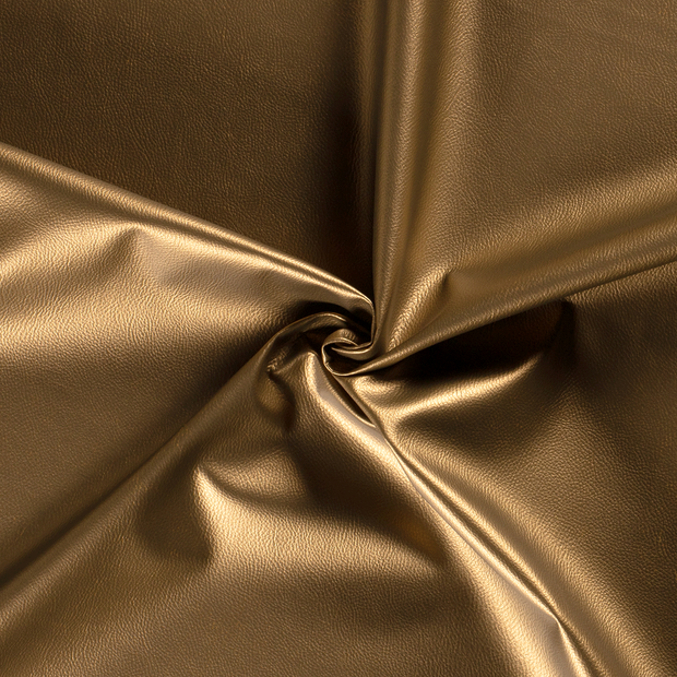 Tela en imitación de piel tela Bronce 