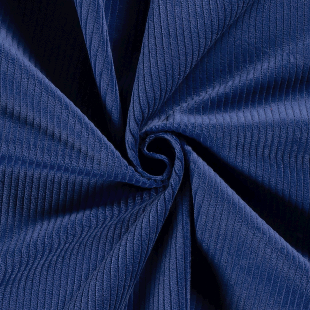 Corduroy 4.5w fabric Unicolour Cobalt