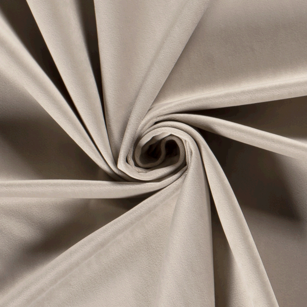 Velvet fabric Unicolour Beige