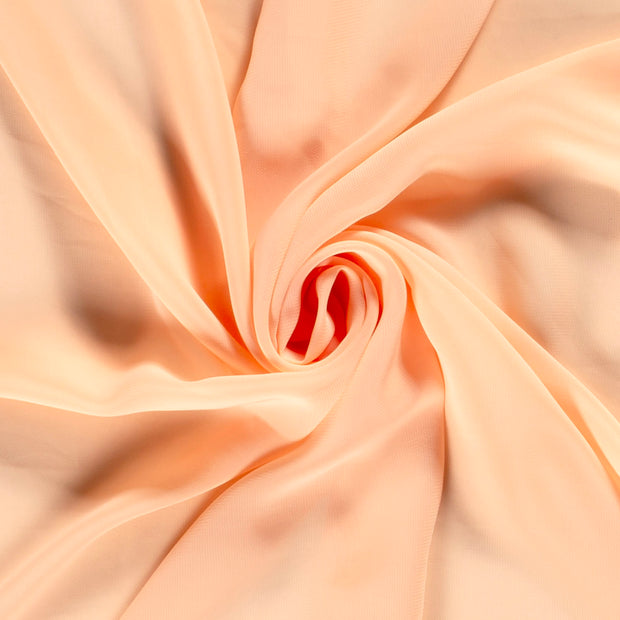 Chiffon fabrik Uni Lachsfarbe