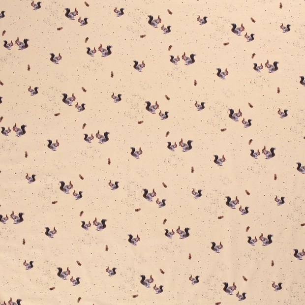 Baumwolle Jersey fabrik Beige weich 
