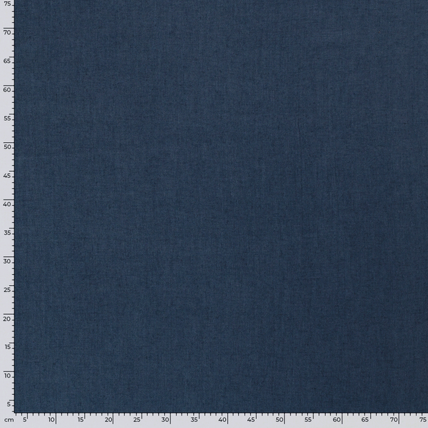 Woven Viscose Linen fabric Unicolour Indigo