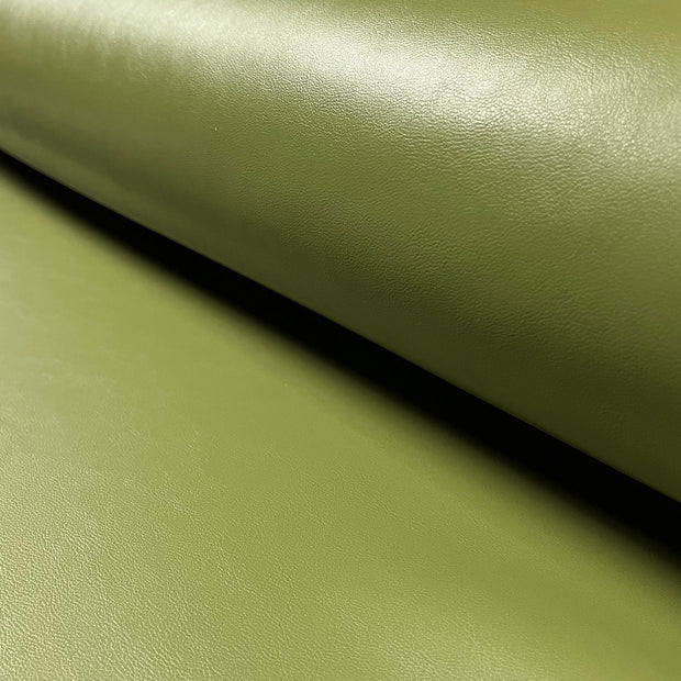 Artificial Leather fabric Unicolour Olive Green