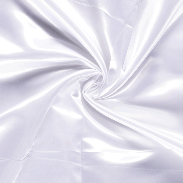 Satin fabric White 