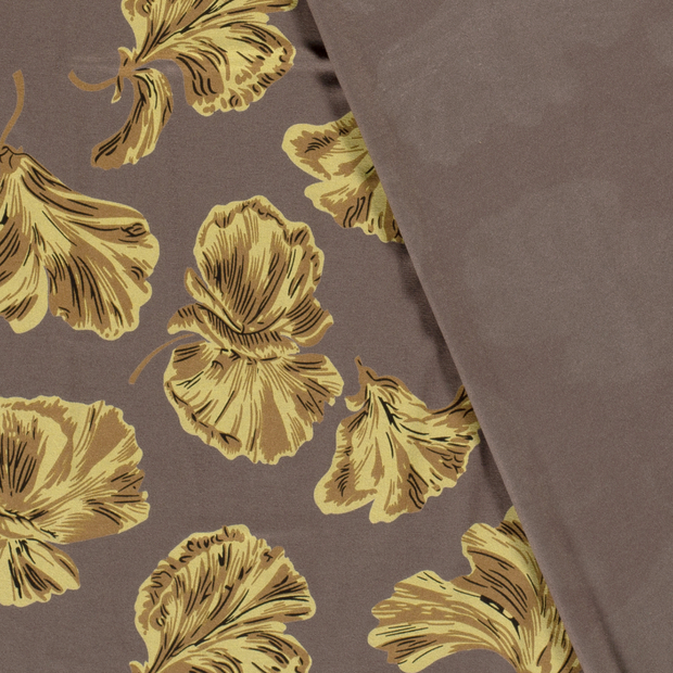 Viscose Jersey fabric Flowers discharge printed 