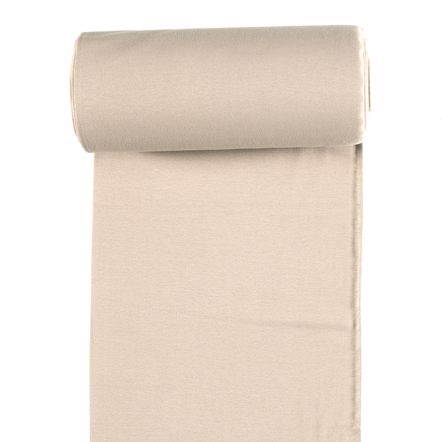 Cuff Material GOTS organic fabric Beige matte 