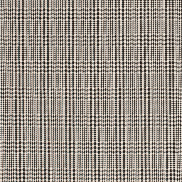 Gabardine fabric Checks White