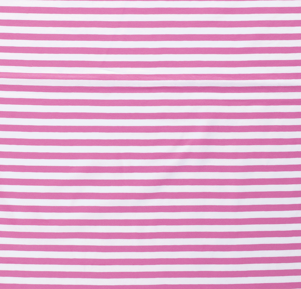 Cotton Jersey Yarn Dyed fabric Stripes Light Pink
