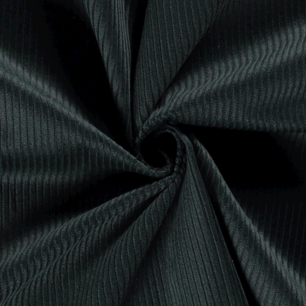 Corduroy 4.5w fabric Unicolour Dark Green