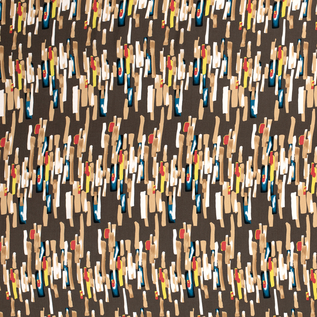 Viscose Poplin fabric Taupe Grey matte 