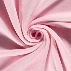 Cotton Fleece brushed Unicolour Light Pink