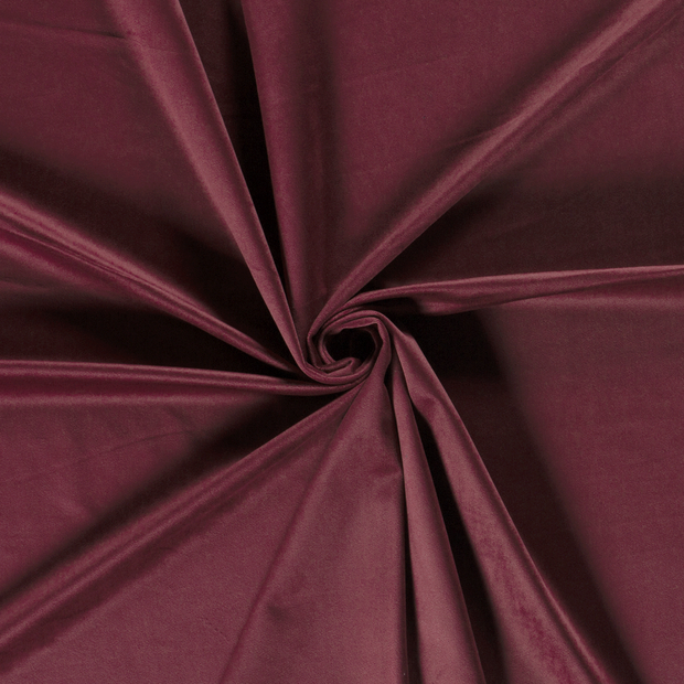 Velvet fabric Wine red 